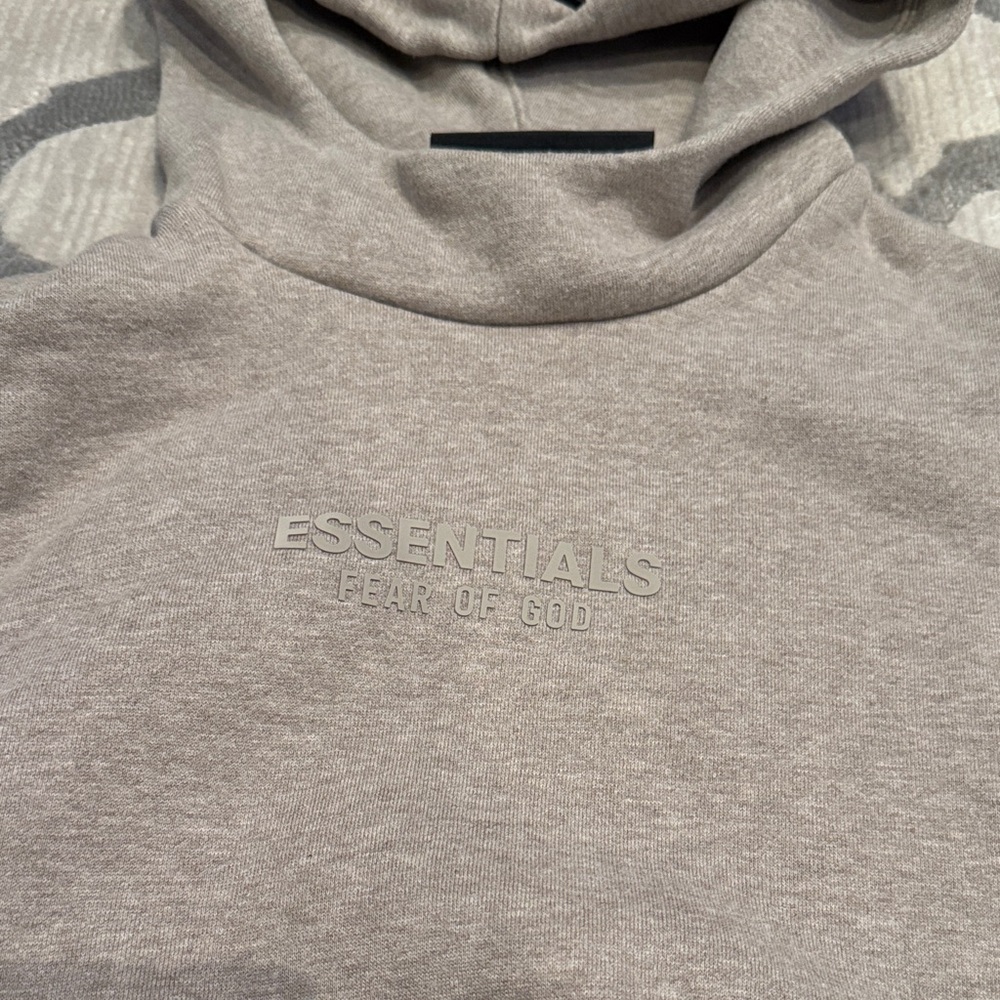 Fear of God Essentials Tan Hoodie - Picture 2 of 11